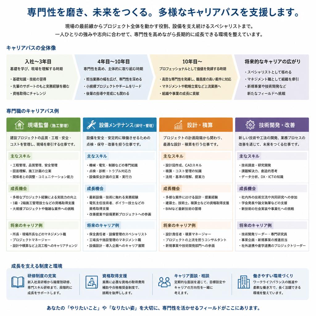 豊富なキャリアパス