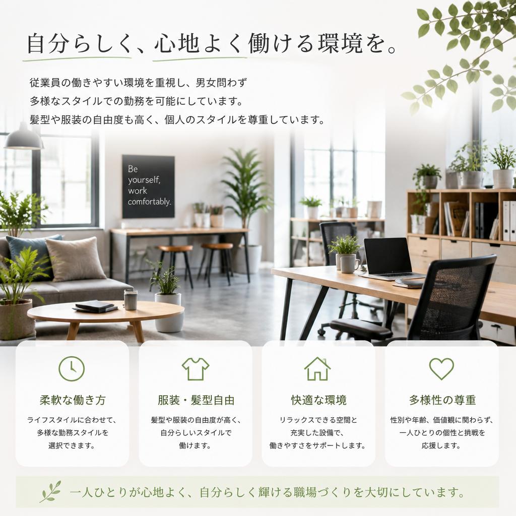職場環境の充実と働きやすさ