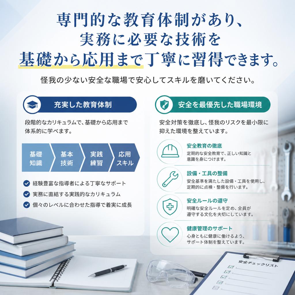 充実した職業訓練制度