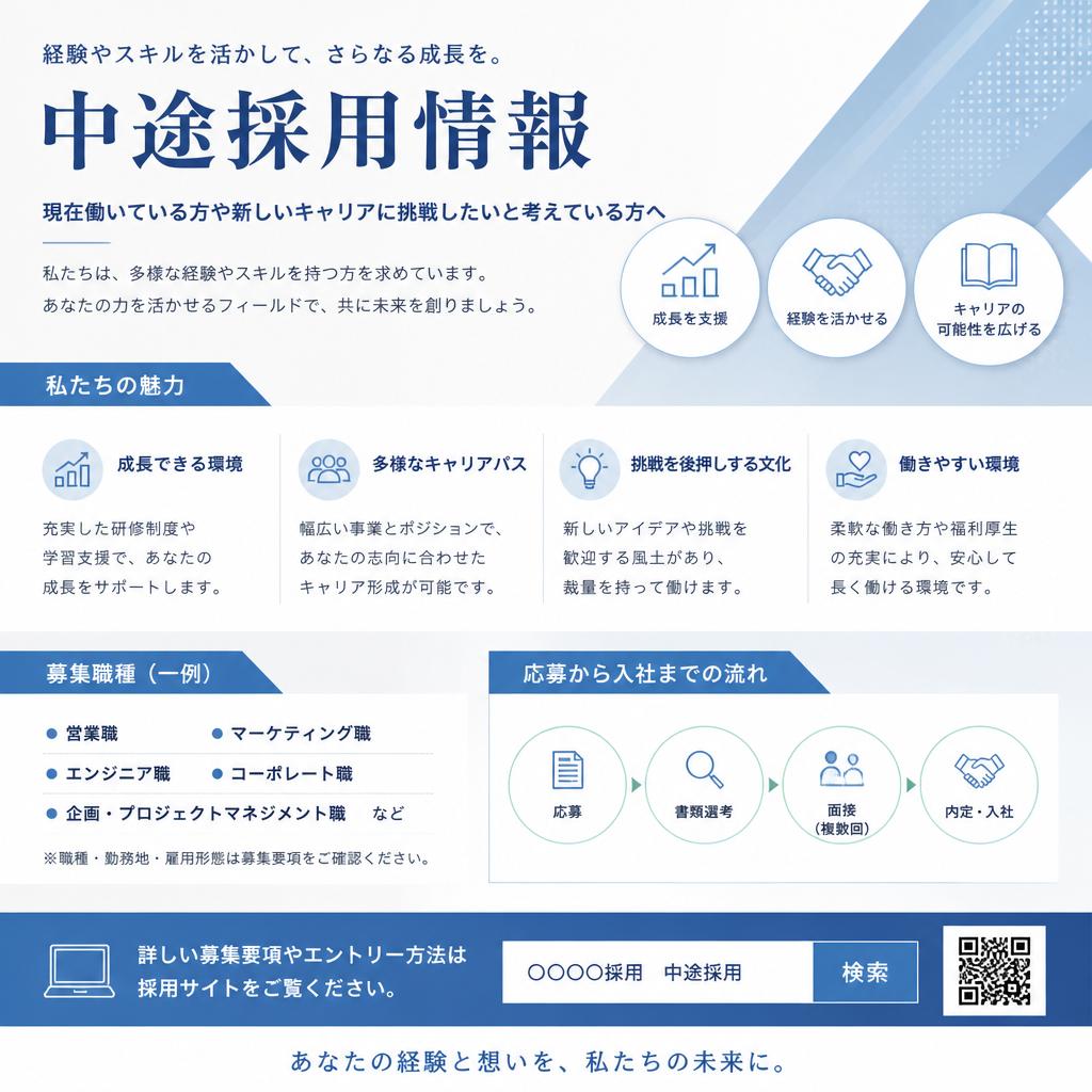 中途採用のチャンス！
