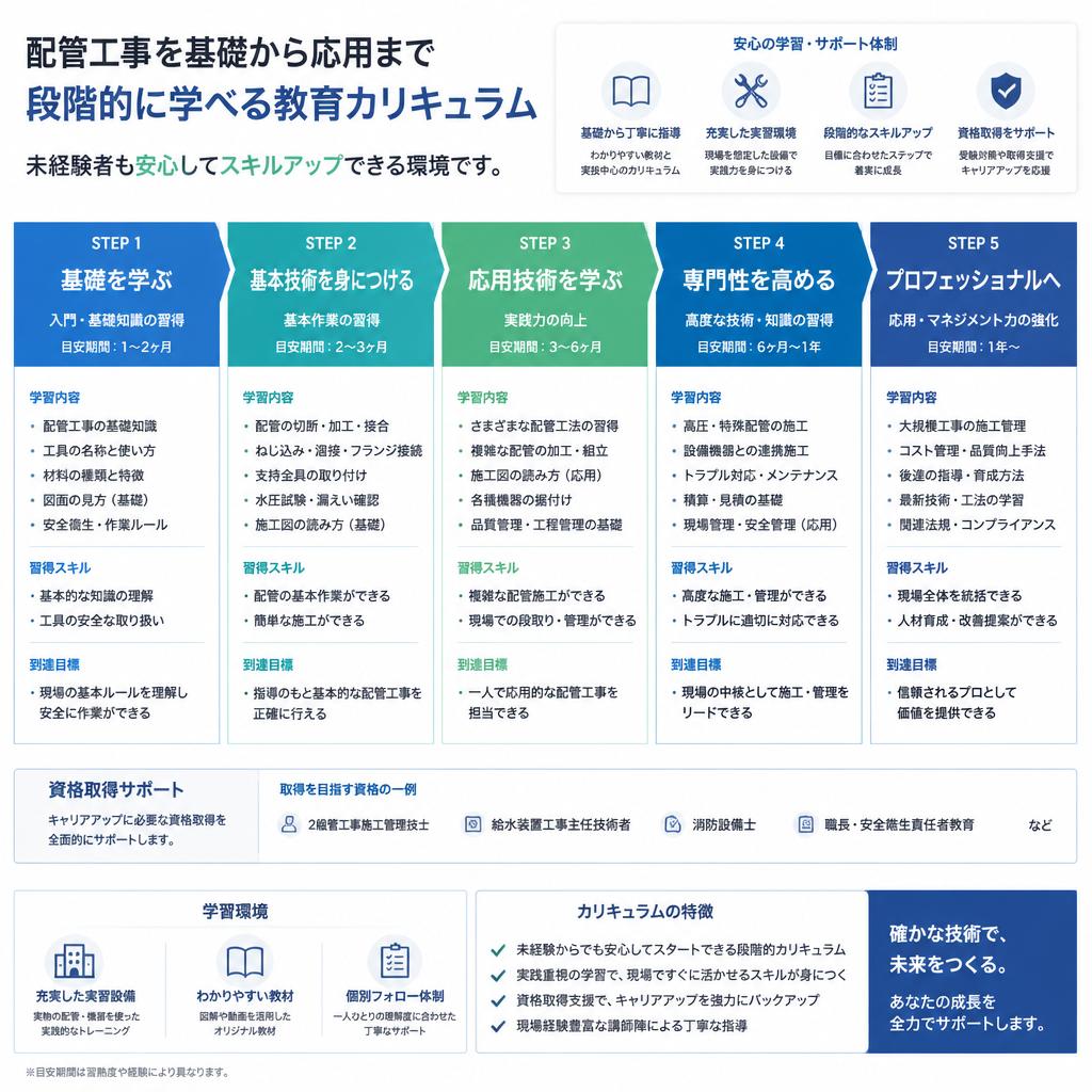 未経験者歓迎の教育制度