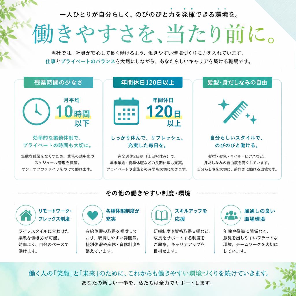 働きやすい職場環境