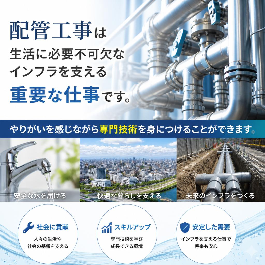 配管工事の魅力