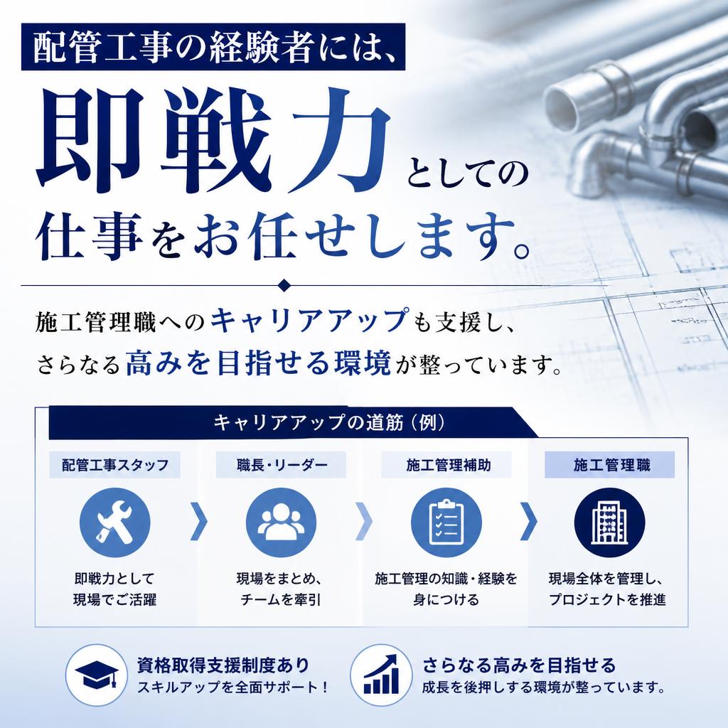 経験者には優遇制度あり