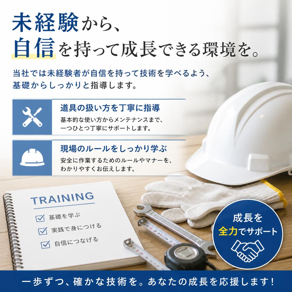 未経験者も歓迎！充実した教育体制