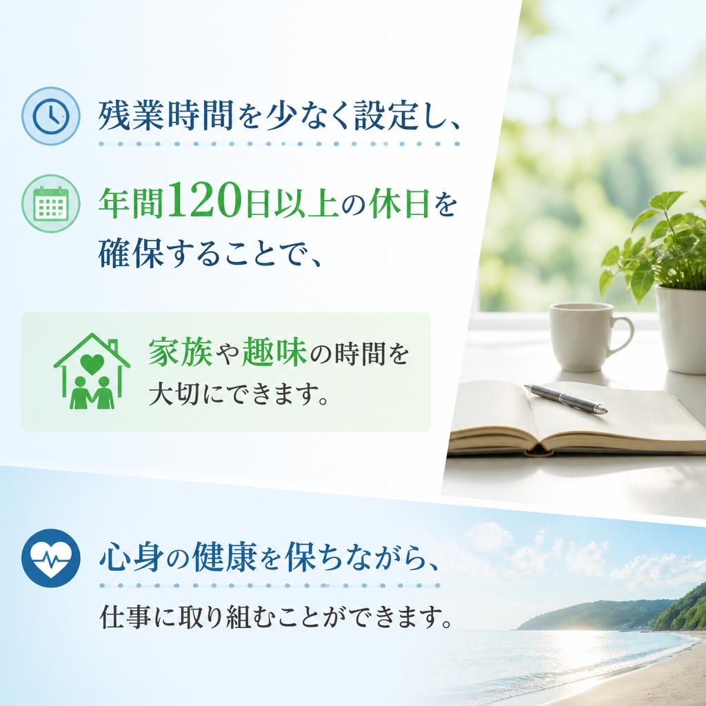 仕事と生活のバランスを大切に